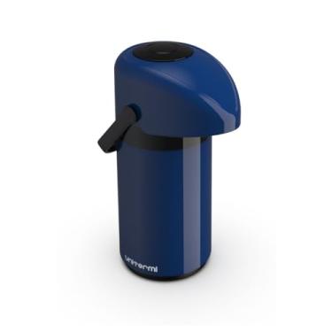 Imagem de Garrafa Térmica Para Café Verona 0,6 Litros Unitermi Chá Leite Água Quente Fria Qualidade Premium Terere Chimarão (Azul)
