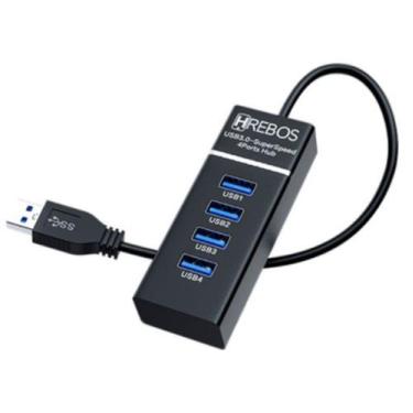 Imagem de Hub Usb 3.0 Super Rapido 4 Portas Hs-118 Rube Usbe 4porta - A.R Varied