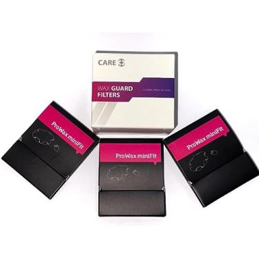 Imagem de CARE+ Filtros protetores de cera para aparelho auditivo Oticon ProWax Minifit Substituições para aparelhos auditivos Filtros de proteção de cera transparente (3 pacotes - 18 filtros de cera)