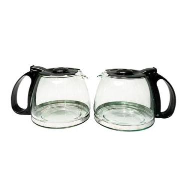 Imagem de Kit 2 Jarra Para Cafeteira Resistente Preto Cp15 Inox - Mistral