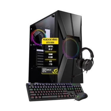 Imagem de Pc Gamer Maximus i5 Ssd 120G Hd 1T Gtx 1050 Memória 8Gb Fonte 500w - A