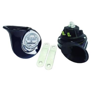 Imagem de Buzina Universal Caracol Dupla B54 12v Com Suporte  - bzm