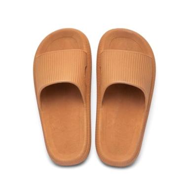 Imagem de Slide Chinelo Adulto Feminino Masculino Infantil confortável Macio (CAQUÍ, BR, Adulto, Numérico, 34)