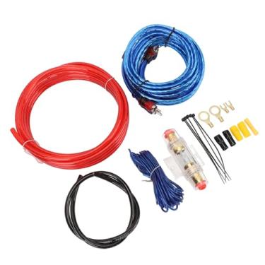 Imagem de Kit de Fiação do Amplificador de Subwoofer, Cabo de Alimentação de Calibre 10 Com Fusível de 60A, Kit de Fiação de Subinstalação de Carro Tudo-em-um Com Cabo de Alimentação de