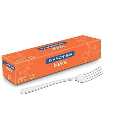 Imagem de Kit 12 Garfos de Mesa Búzios Tramontina  Aço Inox 23762000