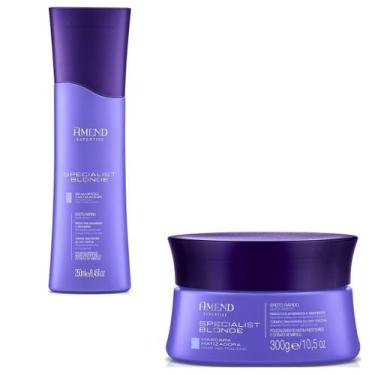 Imagem de Shampoo e Máscara Matizadora Antiamarelado Amend Specialist Blonde Exp