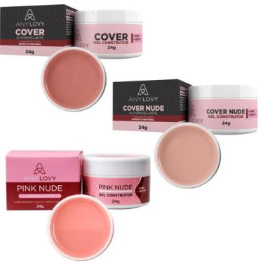 Imagem de Kit 3 Géis Anylovy 24g: Versatilidade e Qualidade para Suas Unhas, Gel