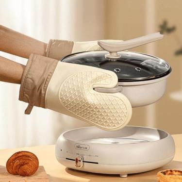 Imagem de Luva Térmica Para Forno Par De Luvas Termicas Cozinha Pegador Térmico 
