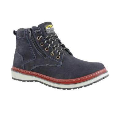 Imagem de Bota Masculina Casual Zíper Lateral em Couro Bell Boots, 39, Marinho