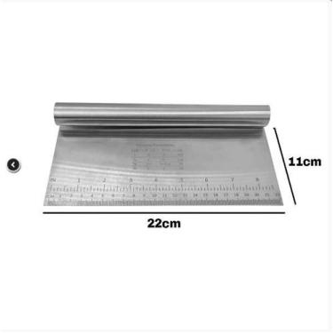 Imagem de Espátula Inox Cortador Raspador Com Régua 22cm - Teruma