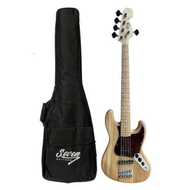 Imagem de Contrabaixo J.bass Seven 5 Cordas Sjb-57 NT Com Bag - Seven Guitars