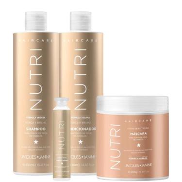 Imagem de Kit Jacques Janine Hair Care Nutri Shampoo 450ml Condicionador 440ml M