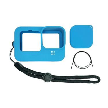 Imagem de Capa de Silicone para GoPro 9/10/11/12 e 13 Black - Azul - Shoot