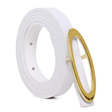 Imagem de Cinto Feminino Elegante Tendência 2024 com Fivela Oval - Bless Acessór