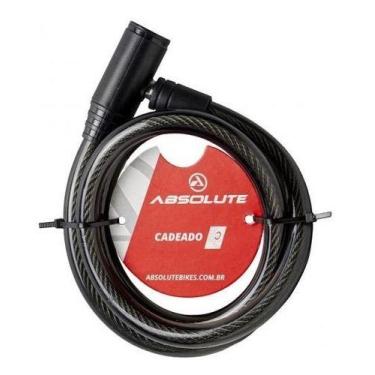 Imagem de Cadeado Bike Moto Absolute 1,0mx12mm Com Chave Alumínio
