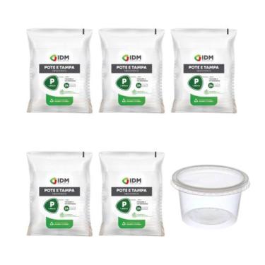 Imagem de Potes Descartáveis Redondo Freezer Microondas 1l 1000ml - 120un - Gour