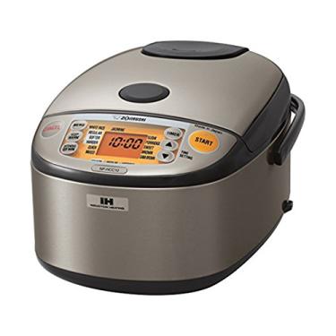 Imagem de Zojirushi NP-HCC10XH Sistema de Aquecimento por Indução Panela de Arroz e Aquecedor, 1 L, Aço Inoxidável Cinza Escuro