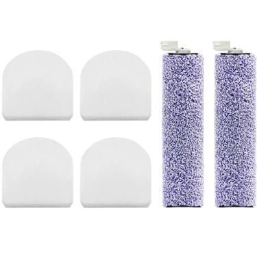 Imagem de Fette Filter - Kit de filtro HydroVac compatível com os modelos de aspirador Shark HydroVac Cordless Pro XL 3 em 1 WD100, WD101, WD200, WD201, WD201QAQ, WD201QGY -2 pincéis e 4 filtros de espuma