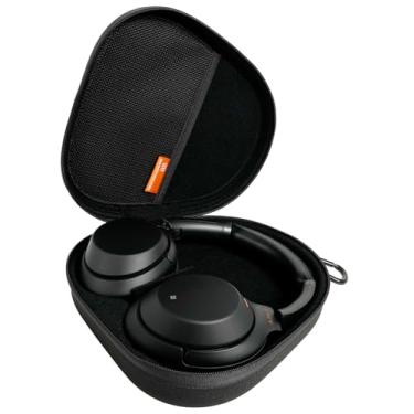 Imagem de GEVO Capa rígida para fones de ouvido Sony WH1000XM4, WH1000XM3, WH-CH720N, WHCH710N, WH-CH520, MDR-1A, MDR-1R, bolsa de transporte de viagem, bolsa protetora de armazenamento com armazenamento de
