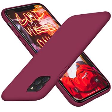 Imagem de DTTO Compatível com iPhone 11 Pro Capa, [Série Romance] Capa de silicone totalmente coberta [Proteção aprimorada de câmera e tela] com almofada de grade de favo de mel para iPhone 11 Pro 5,8 polegadas 2019, Ameixa