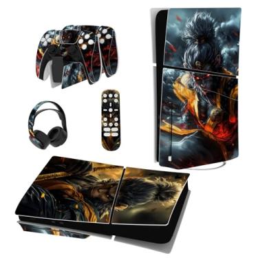 Imagem de PlayVital Conjunto completo de adesivos para ps5 Slim Console Disc Edition (o novo design menor), capa de decalque de vinil para controle ps5, fone de ouvido e estação de carregamento - Wasteland &