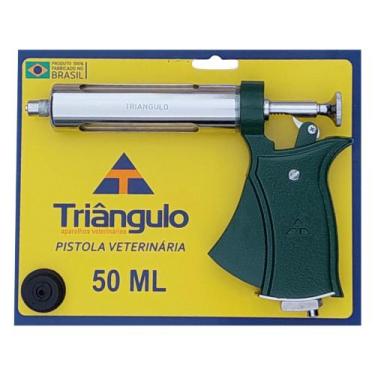 Imagem de Seringa veterinária aut. 50ml blister (cabo: colorido) - TRIANGULO, Ve