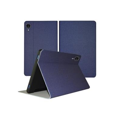 Imagem de Capa para tablets Odea S11 Android 14, capa de couro PU, ultra leve, fina, com suporte, azul