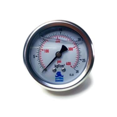 Imagem de Manômetro Diam.63mm (2.1/2 ) Escala 0-28 Kgf/cm2 X 400 Psi - LRPROD  B