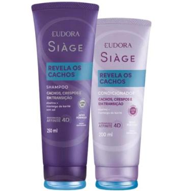 Imagem de Kit Eudora Siàge Revela os Cachos Sh 250ml + Cond 200ml