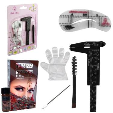Imagem de Henna Sobrancelha Indiana Beauty Profissional Com Pincel Duplo + Paqui
