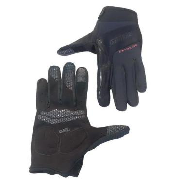 Imagem de Luva Ciclista Fechada Extreme Touch Bike Bicicleta Pro Hand, G, Preto