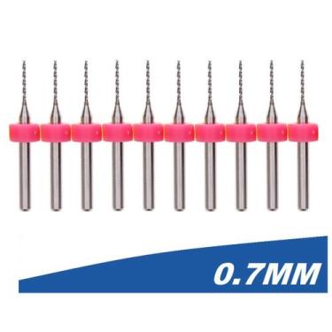 Imagem de 10 Brocas Micro Usinagem Router Cnc Pcb Pci 0.7mm - Importado
