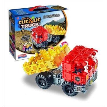 Imagem de Brinquedo truck 106 pcs - clic lig plasbrink
