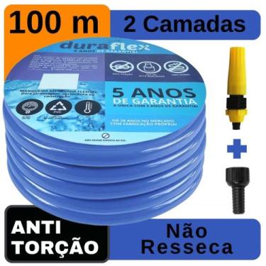 Imagem de Mangueira de Jardim Siliconada Azul 100Metros DuraFlex