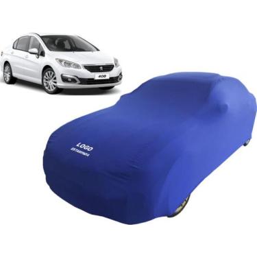 Imagem de Capa Pra Cobrir Carro Peugeot 408 Griffe Tecido Helanca - Mz, Azul