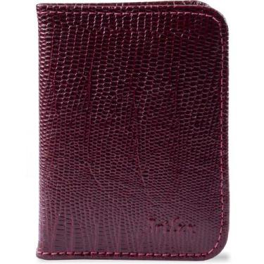 Imagem de Mini Carteira Couro Slim Artlux 916, Vermelho escuro