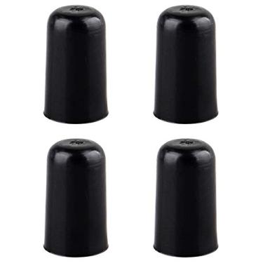 Imagem de Futheda 4 peças de ponta de borracha para substituição de pinos de extremidade de violoncelo, tampas antiderrapantes para violoncelo, peças de instrumentos musicais de cordas - Preto