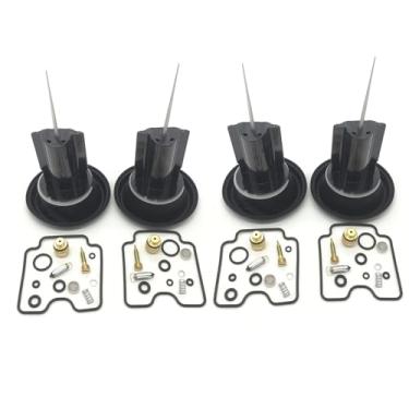 Imagem de Conjunto de 4 peças de diafragma de êmbolo Bandit 1200 GSF1200 GSF1200S GSF peças do kit de reparo do carburador de motocicleta