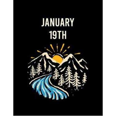 Imagem de Landscape January 19th 19 Notebook: Paris Eiffel Tower Notebook