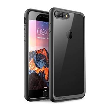 Imagem de SUPCASE Capa com design Unicorn Beetle para iPhone 8 Plus, capa protetora transparente híbrida premium [resistente a arranhões] para Apple iPhone 7 Plus 2016/iPhone 8 Plus versão 2017 (preto)