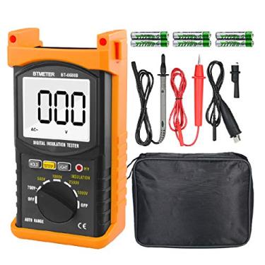 Imagem de BTMETER Bt-6688B Megôhmetro 200 Gig Ohm Testador de Resistência de Isolamento Digital, Tensão de Teste de 500V/1Kv/2,5Kv/5Kv, Variação Automática, Display de Luz de Fundo