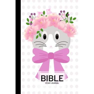 Imagem de Bible Study Journal: Cute Cat Cover Bible Study Journal, A Creative Christian Workbook, A Simple Guide To Journaling Scripture, 120 Pages, Size 6" x 9" By Gesine Schultz