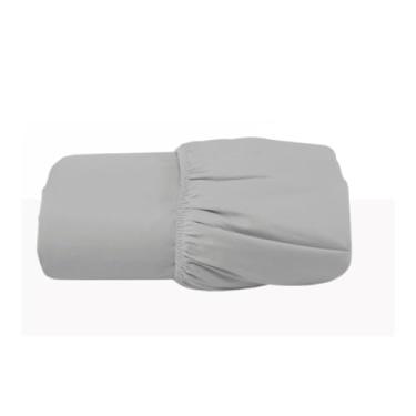 Imagem de Lençol com Elástico Algodão Egípcio 300 Fios- Solteiro/Casal/Queen/King - Avulso ou Kit - Hipoalergênico não faz bolinhas (Cinza, Queen Avulso)