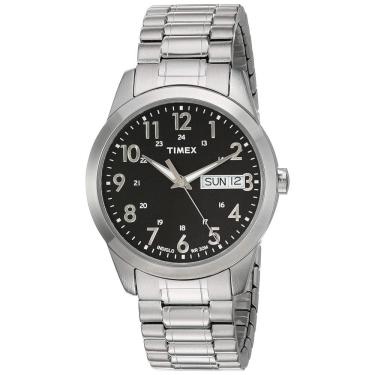 Imagem de Relógio Masculino Analógico Street Sport de Quartzo com Pulseira de Aço Inoxidável, Modelo, TIMEX T2M932, Prateado