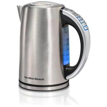 Imagem de Chaleira Elétrica, 1,7L, Indicador LED, Aço Inoxidável, 110v, HAMILTON BEACH 41020R, Prateado