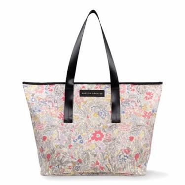 Imagem de AMÉLIN ARCHIVE Bolsa feminina de lona dupla face inspirada no vintage, bolsa de lona com bolso e alças de nylon, Chagall, Chagall