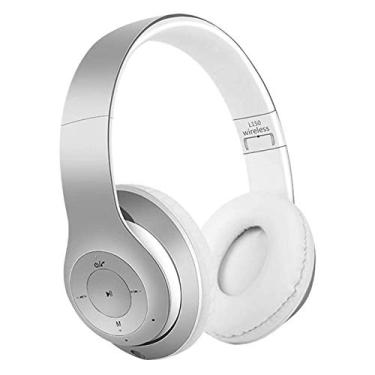 Imagem de HHWKSJ Isolamento de ruído dobrável em fones de ouvido com controle de microfone e volume, telefones estéreo com fita de cabeça ajustável para computador, laptop e telefone celular