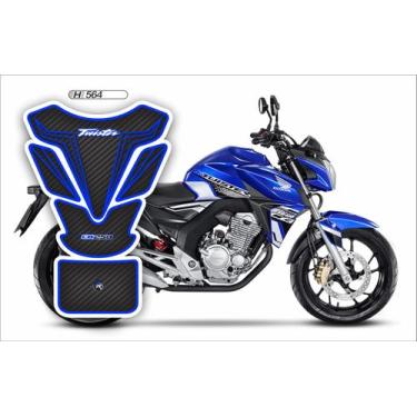 Imagem de Adesivo Protetor Tanque Moto Twister Cb 250  Resinado H564 - Resitank