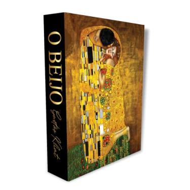 Imagem de Caixa Livro Fake Decorativa Organizadora Arte O Beijo