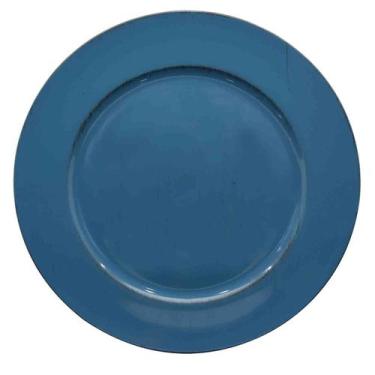 Imagem de Sousplat Redondo Azul Escuro Polipropileno 33Cm Rafimex